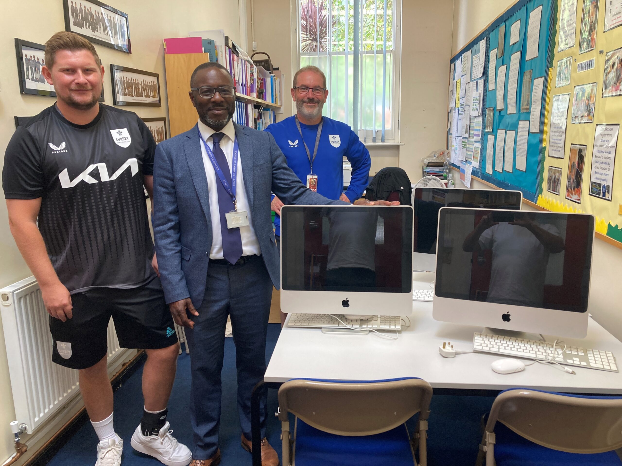 Surrey donate computers to local primary schools